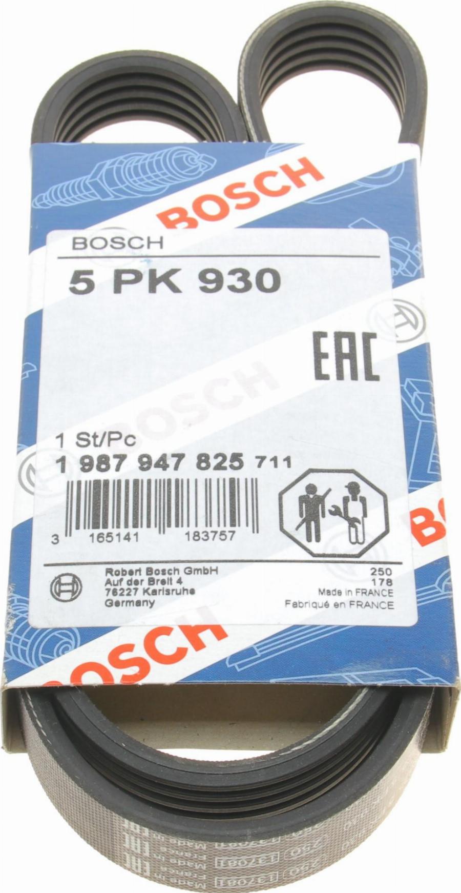 BOSCH 1 987 947 825 - Cinghia Poly-V www.autoricambi360.it