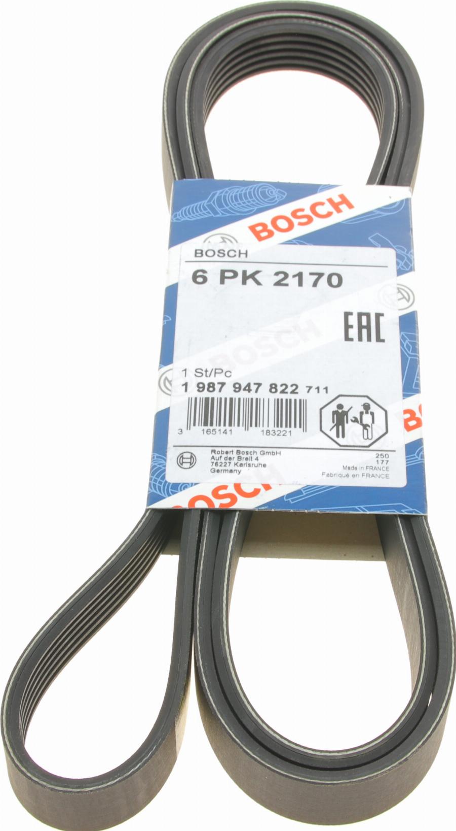 BOSCH 1 987 947 822 - Cinghia Poly-V www.autoricambi360.it