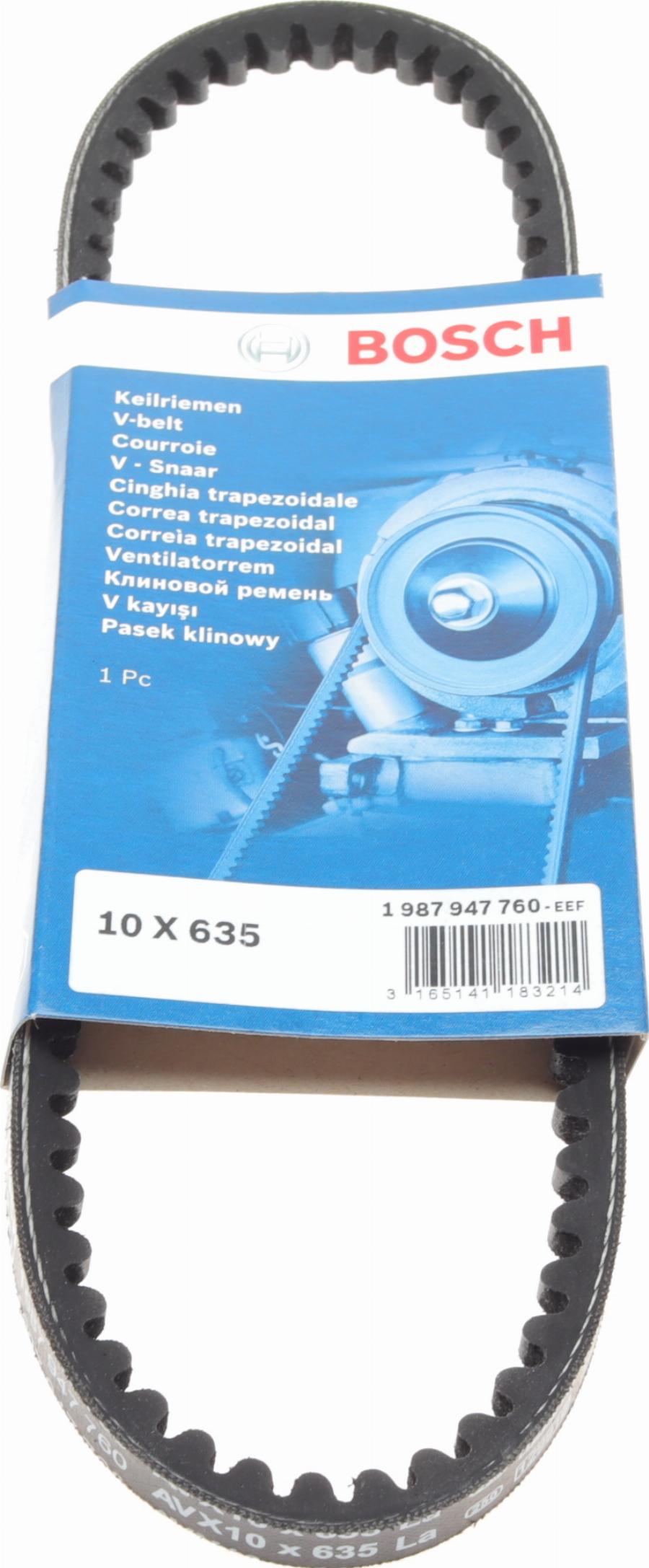 BOSCH 1 987 947 760 - Cinghia trapezoidale www.autoricambi360.it