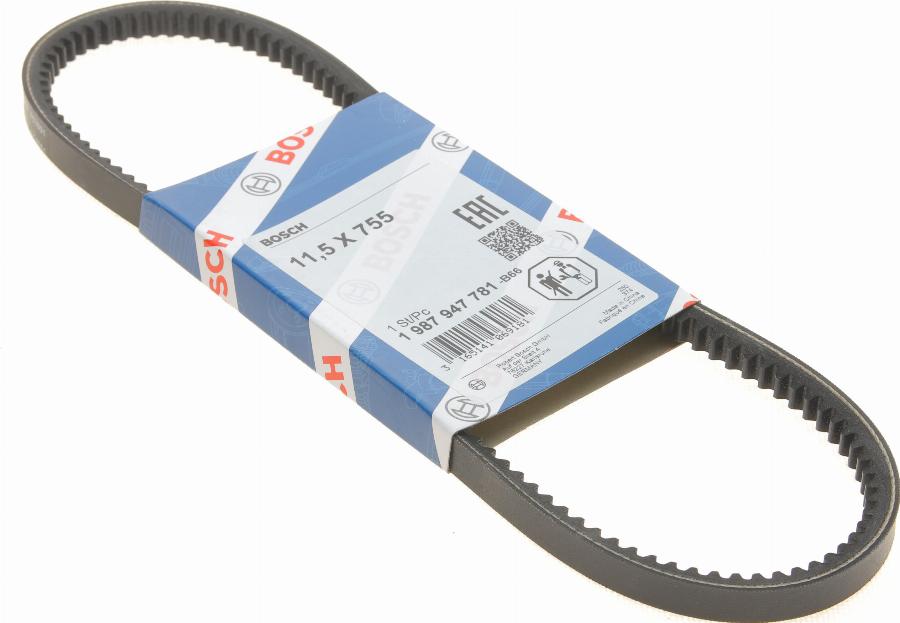 BOSCH 1 987 947 781 - Cinghia trapezoidale www.autoricambi360.it