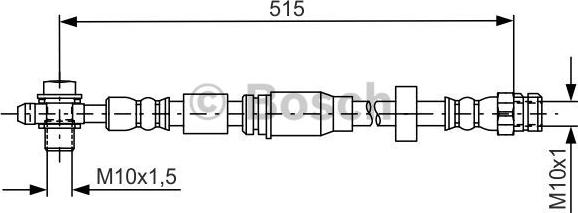 BOSCH 1 987 481 673 - Flessibile del freno www.autoricambi360.it