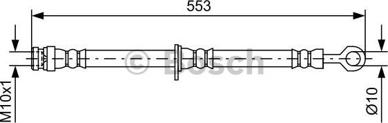 BOSCH 1 987 481 728 - Flessibile del freno www.autoricambi360.it