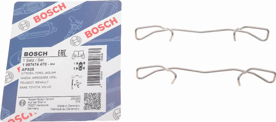 BOSCH 1 987 474 470 - Kit accessori, Pastiglia freno www.autoricambi360.it