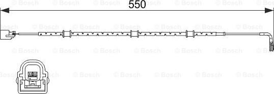BOSCH 1 987 474 514 - Contatto segnalazione, Usura past. freno / mat. d'attrito www.autoricambi360.it