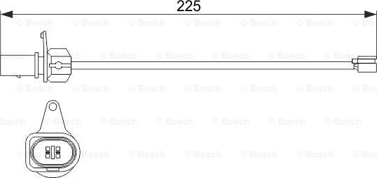 BOSCH 1 987 474 511 - Contatto segnalazione, Usura past. freno / mat. d'attrito www.autoricambi360.it