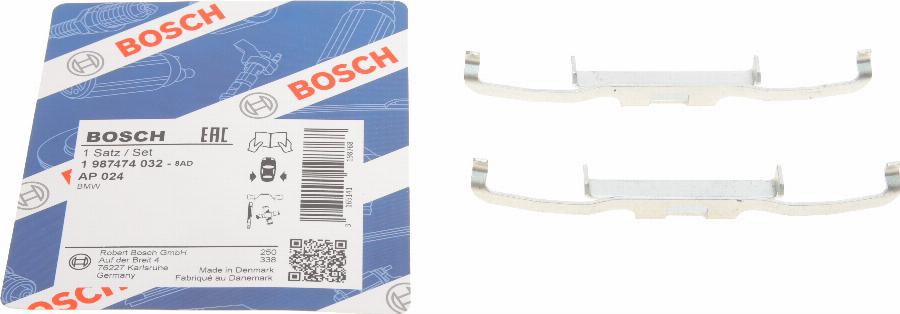 BOSCH 1 987 474 032 - Kit accessori, Pastiglia freno www.autoricambi360.it