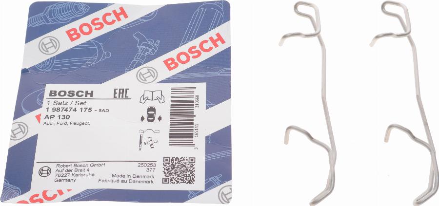 BOSCH 1 987 474 175 - Kit accessori, Pastiglia freno www.autoricambi360.it