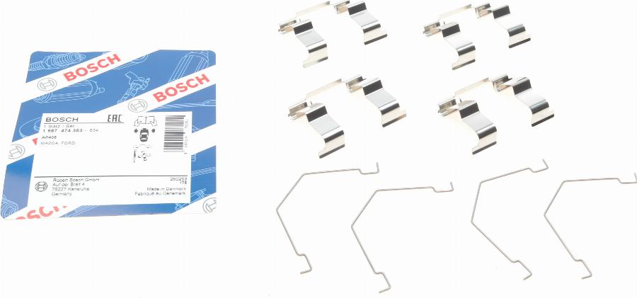 BOSCH 1 987 474 353 - Kit accessori, Pastiglia freno www.autoricambi360.it