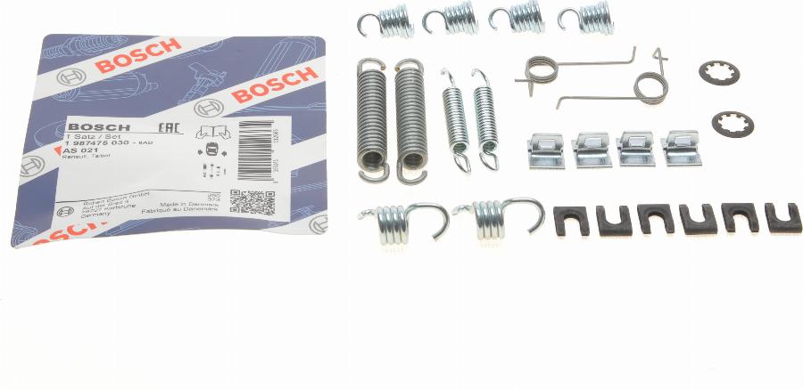 BOSCH 1 987 475 030 - Kit accessori, Ganasce freno www.autoricambi360.it