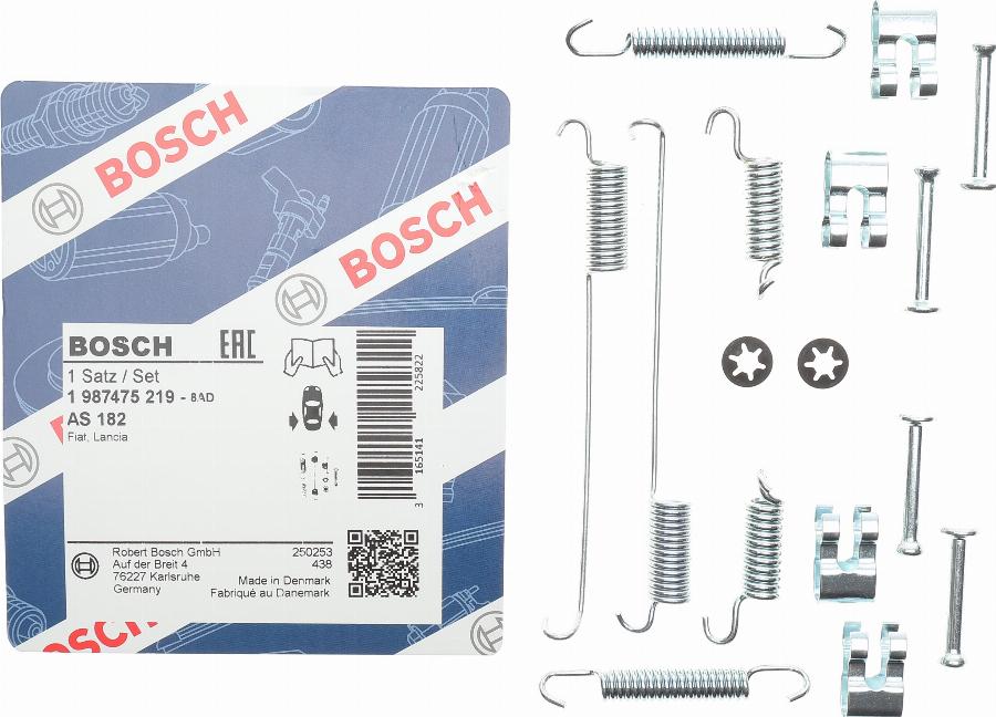 BOSCH 1 987 475 219 - Kit accessori, Ganasce freno www.autoricambi360.it