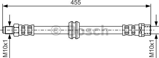 BOSCH 1 987 476 444 - Flessibile del freno www.autoricambi360.it