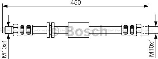 BOSCH 1 987 476 443 - Flessibile del freno www.autoricambi360.it