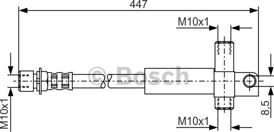 BOSCH 1 987 476 614 - Flessibile del freno www.autoricambi360.it