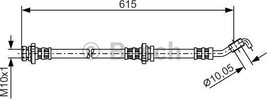 BOSCH 1 987 476 363 - Flessibile del freno www.autoricambi360.it