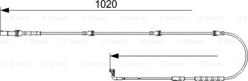 BOSCH 1 987 473 541 - Contatto segnalazione, Usura past. freno / mat. d'attrito www.autoricambi360.it