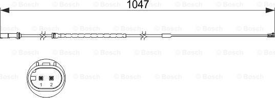 BOSCH 1 987 473 512 - Contatto segnalazione, Usura past. freno / mat. d'attrito www.autoricambi360.it