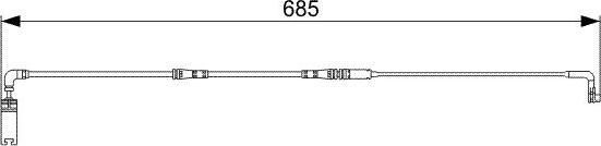 BOSCH 1 987 473 003 - Contatto segnalazione, Usura past. freno / mat. d'attrito www.autoricambi360.it
