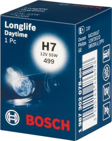 BOSCH 1 987 302 078 - Lampadina, Faro di profondità www.autoricambi360.it