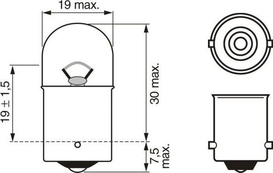 BOSCH 1 987 302 816 - Lampadina, Indicatore direzione www.autoricambi360.it