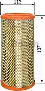 BOSCH 1 457 433 732 - Filtro aria www.autoricambi360.it