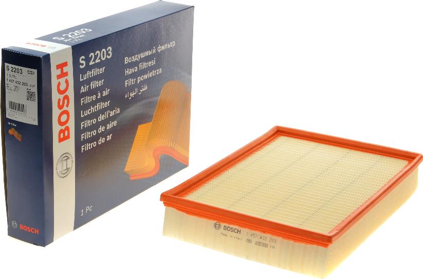 BOSCH 1 457 432 203 - Filtro aria www.autoricambi360.it