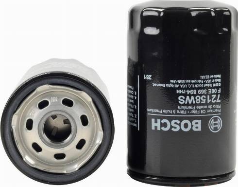 BOSCH F 00E 369 894 - Filtro olio www.autoricambi360.it
