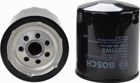 BOSCH F 00E 369 898 - Filtro olio www.autoricambi360.it