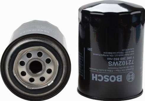 BOSCH F 00E 369 892 - Filtro olio www.autoricambi360.it