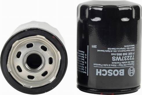 BOSCH F 00E 369 865 - Filtro olio www.autoricambi360.it