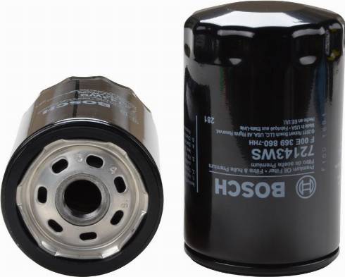 BOSCH F 00E 369 860 - Filtro olio www.autoricambi360.it