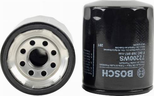 BOSCH F 00E 369 867 - Filtro olio www.autoricambi360.it