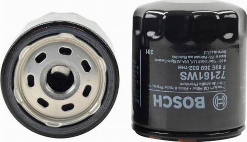 BOSCH F 00E 369 832 - Filtro olio www.autoricambi360.it