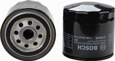 BOSCH F 00E 369 877 - Filtro olio www.autoricambi360.it