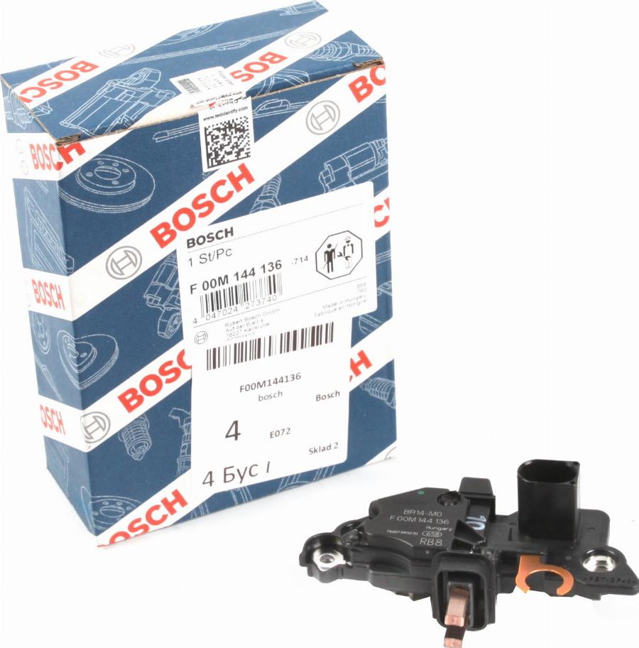 BOSCH F 00M 144 136 - Regolatore alternatore www.autoricambi360.it