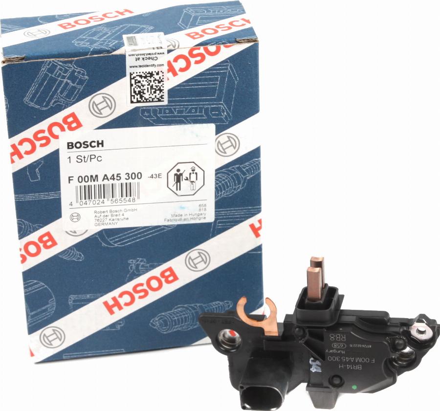 BOSCH F 00M A45 300 - Regolatore alternatore www.autoricambi360.it