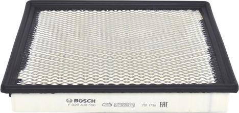 BOSCH F 026 400 500 - Filtro aria www.autoricambi360.it