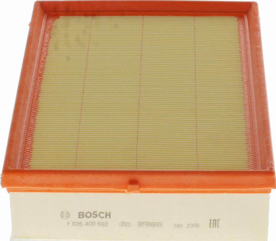 BOSCH F 026 400 693 - Filtro aria www.autoricambi360.it
