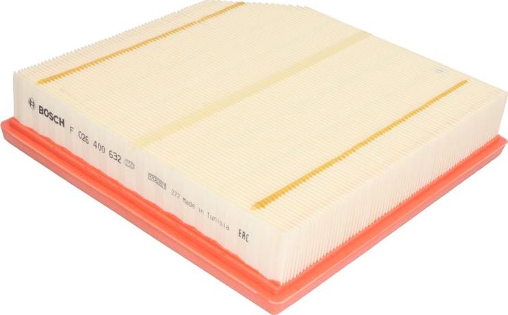 BOSCH F 026 400 632 - Filtro aria www.autoricambi360.it