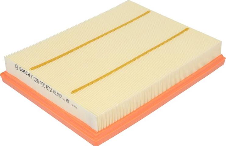 BOSCH F 026 400 672 - Filtro aria www.autoricambi360.it