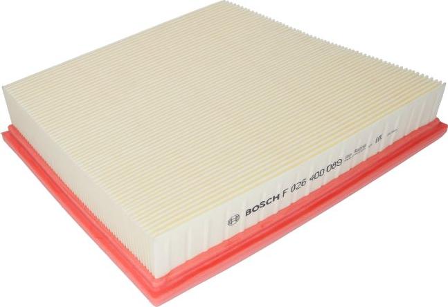 BOSCH F 026 400 089 - Filtro aria www.autoricambi360.it