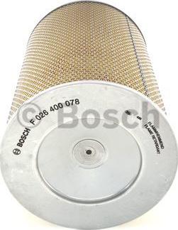 BOSCH F 026 400 078 - Filtro aria www.autoricambi360.it