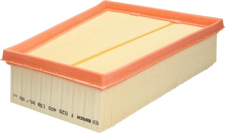 BOSCH F 026 400 138 - Filtro aria www.autoricambi360.it