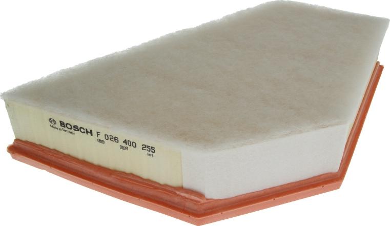BOSCH F 026 400 255 - Filtro aria www.autoricambi360.it