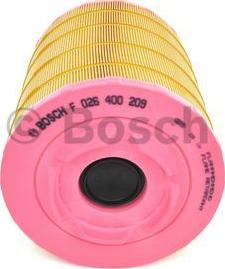 BOSCH F 026 400 209 - Filtro aria www.autoricambi360.it