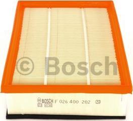 BOSCH F 026 400 202 - Filtro aria www.autoricambi360.it
