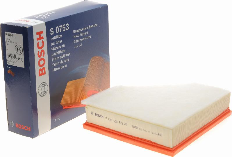 BOSCH F 026 400 753 - Filtro aria www.autoricambi360.it