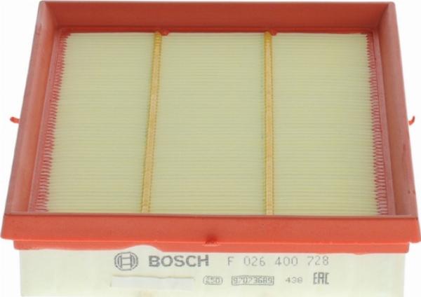 BOSCH F 026 400 728 - Filtro aria www.autoricambi360.it