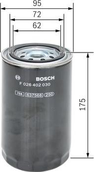BOSCH F 026 402 030 - Filtro carburante www.autoricambi360.it