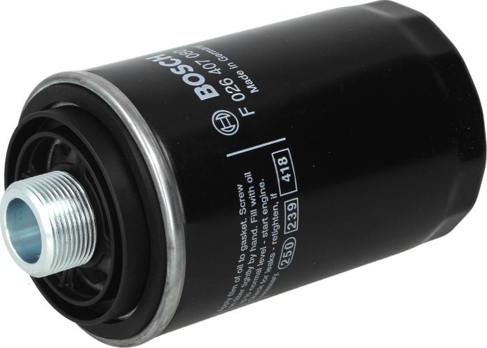 BOSCH F 026 407 080 - Filtro olio www.autoricambi360.it