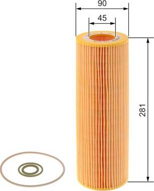 BOSCH F 026 407 196 - Filtro olio www.autoricambi360.it